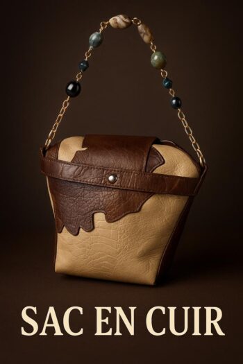 Sac à main en cuir véritable de pieds d'autruche