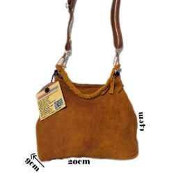 Sac en cuir de cerf velours véritable