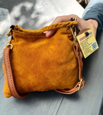 Sac en cuir de cerf velours véritable – Image 3