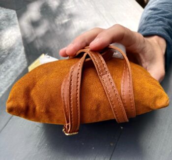 Sac en cuir de cerf velours véritable – Image 4